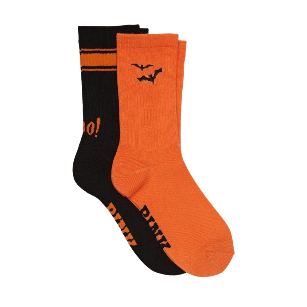 PINK 2-Pack Of Halloween Crew Socks - Picture 1 of 2